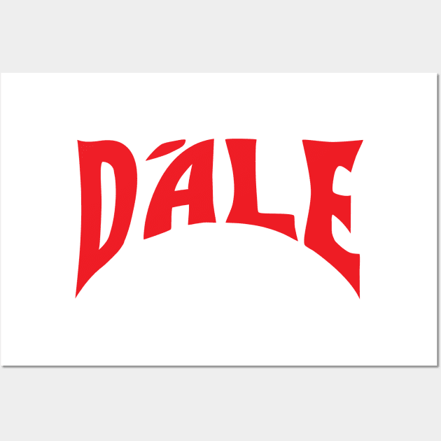 DALE - FOOTBALL TEE Wall Art by Illustratorator